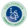 Lake superior community partnership logo.